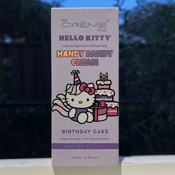 THE CREME SHOP HELLO KITTY BIRTHDAY CAKE HANDY CREAM WITH SHEA BUTTER LOTION - Picture 1 of 2